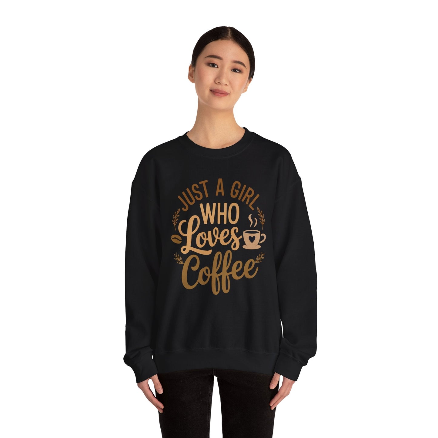 Just A Girl Who Loves Coffee Womens Coffee Lover Sweatshirt