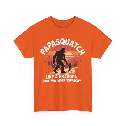 Retro Papa Squatch Like A Grandpa Funny Bigfoot Sasquatchy T-Shirt
