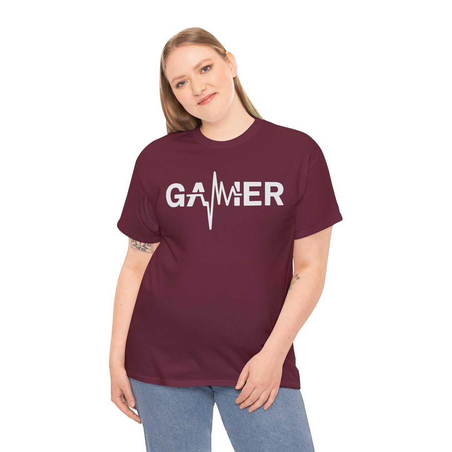 Gamer Heartbeat Video Games Graphic T-Shirt