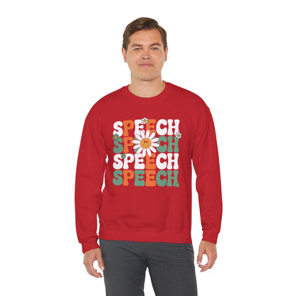Speech Therapy Retro Speech Language Pathologist Therapist Sweatshirt