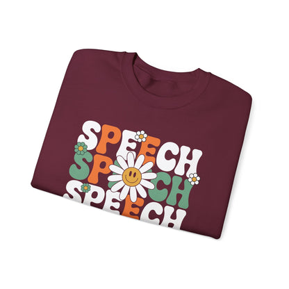 Speech Therapy Retro Speech Language Pathologist Therapist Sweatshirt
