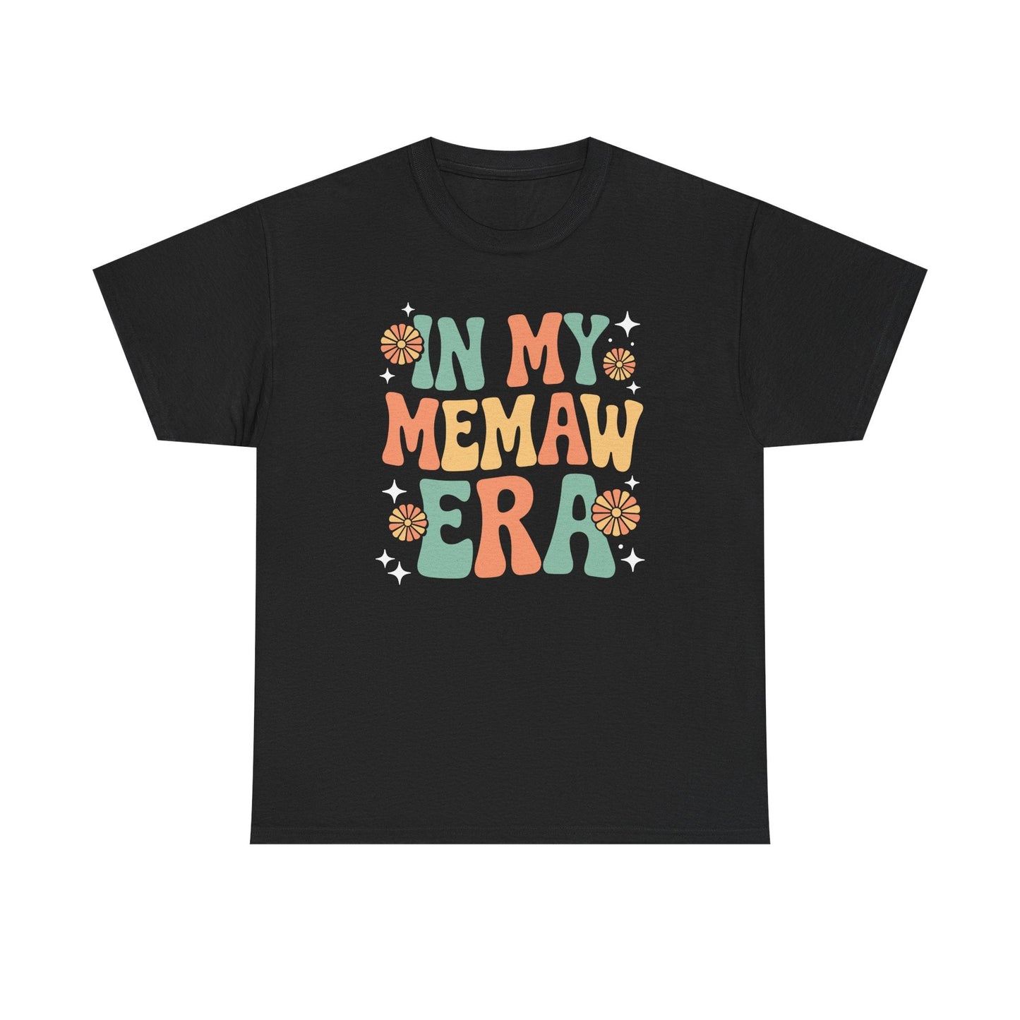 In My Memaw Era Funny Sarcastic Groovy Retro Mothers Day T-Shirt