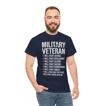 Military Veterans Against Trump 2025 Fight USA Election T-Shirt