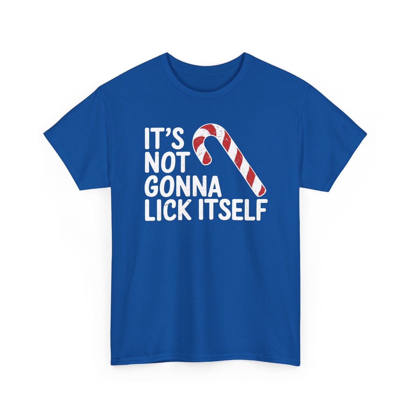 Funny Candy Cane Lick Itself Adult Christmas in July Gift T-Shirt