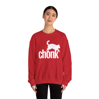 Chonk Cat Meme Funny Black Sweatshirt
