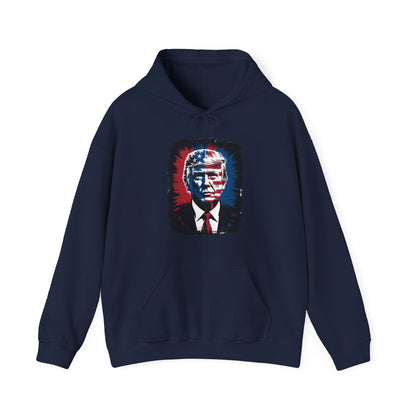 President Trump Portrait 4th July Hoodie