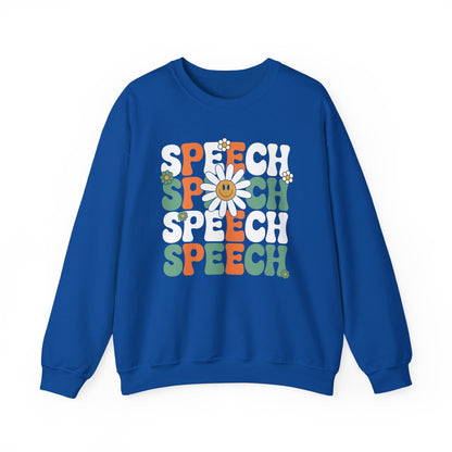 Speech Therapy Retro Speech Language Pathologist Therapist Sweatshirt