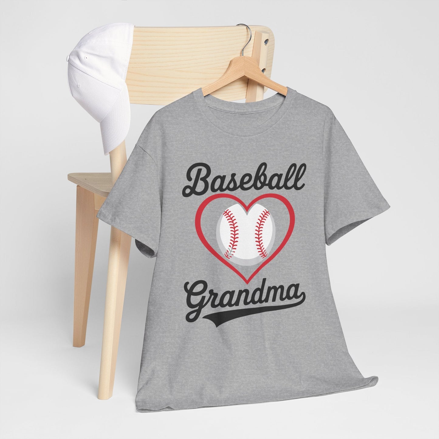 Baseball Grandma Shirt Women Baseball Heart Mothers Day T-Shirt