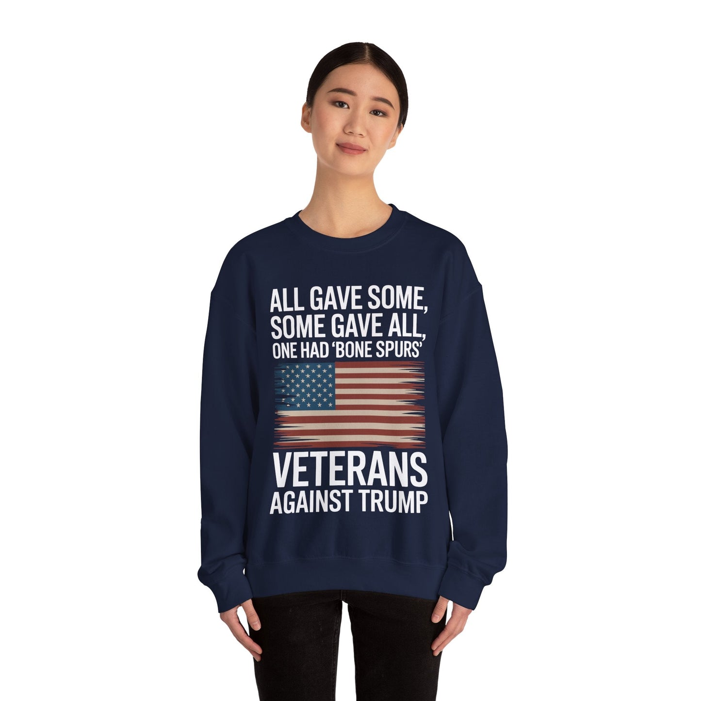 Veterans Against Trump Anti Trump Political Protest Sweatshirt