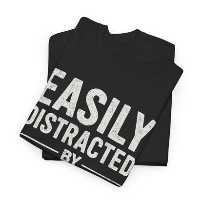 Men's Easily Distracted By Tits and Tacos Adult Humor Gift T-Shirt