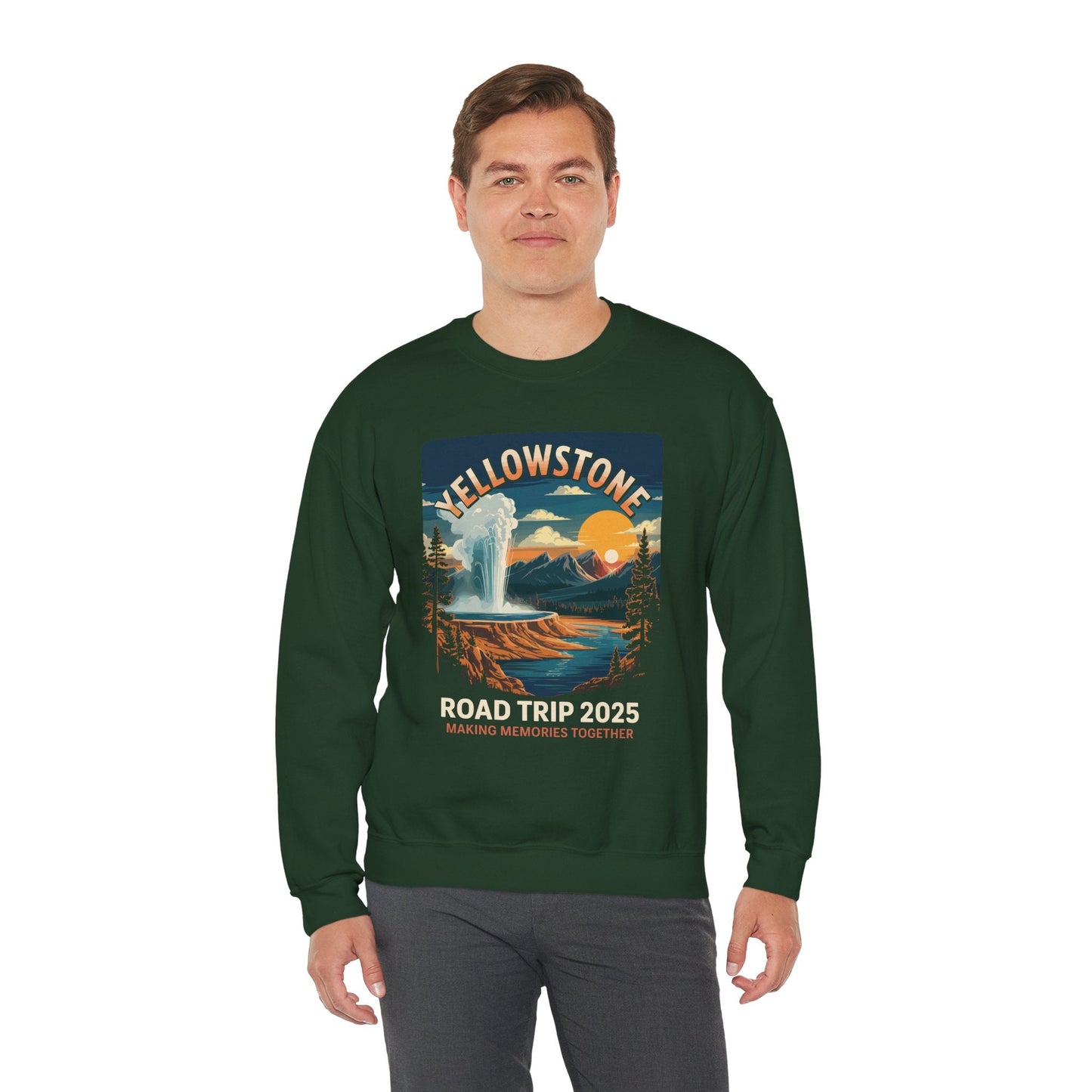 Yellowstone Family Road Trip 2025 National Park Outdoor Sweatshirt