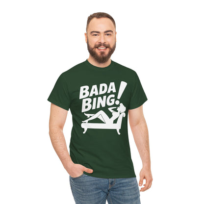 Funny Vintage Bada Sarcastic Bing Retro Sexy Girl Bada Bam T-Shirt