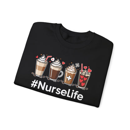 Nurse Life Funny Coffee Nurses Fuel Registered Nurse Medical Sweatshirt