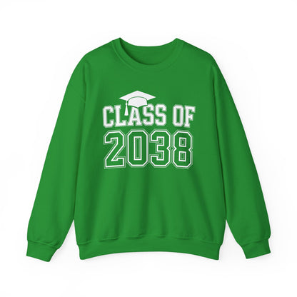 Class of 2038 Grow With Me Funny Kindergarten Back To School Sweatshirt