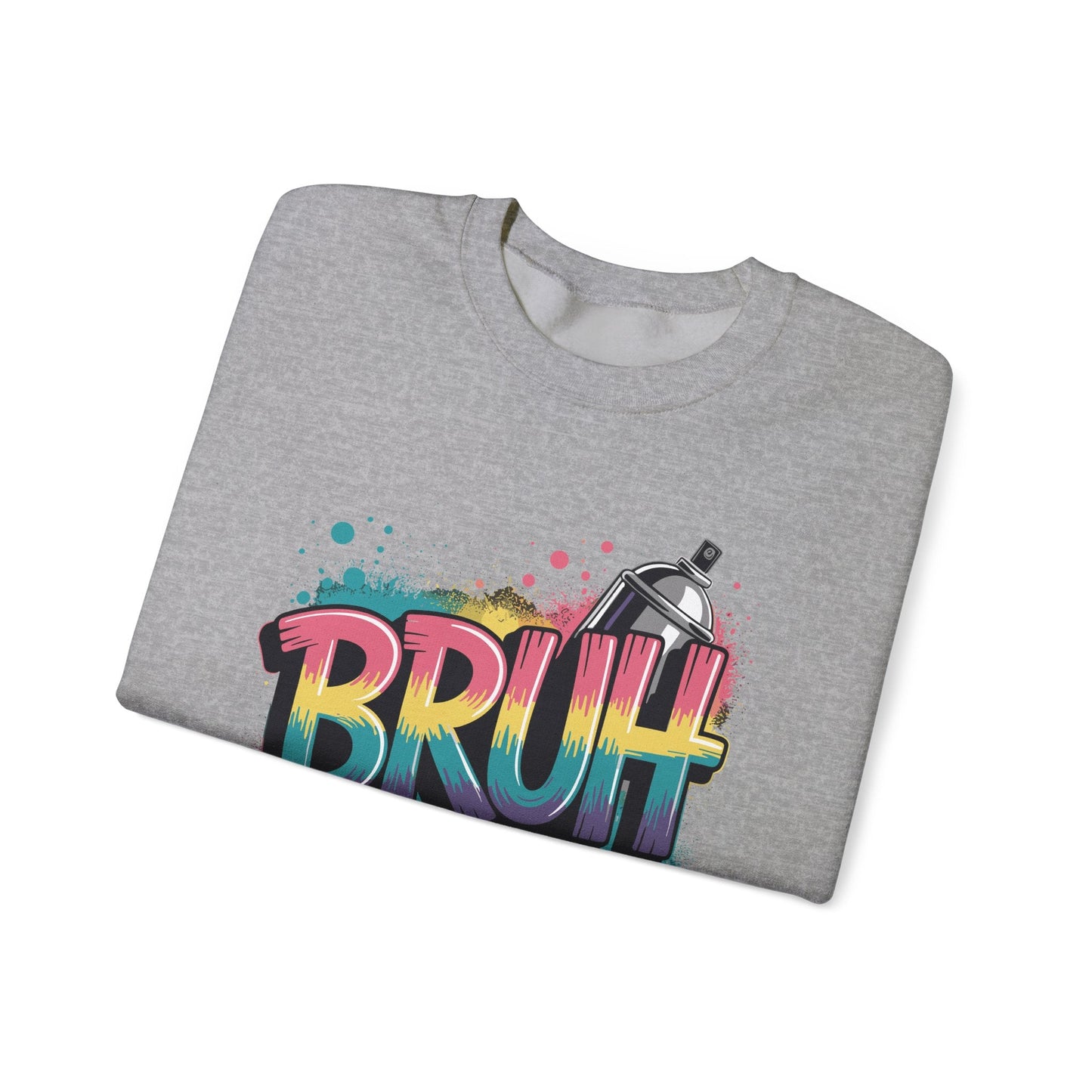 Bruh Graffiti Funny Saying Street Art Meme Men Boys Kids Sweatshirt