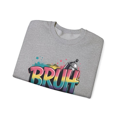 Bruh Graffiti Funny Saying Street Art Meme Men Boys Kids Sweatshirt
