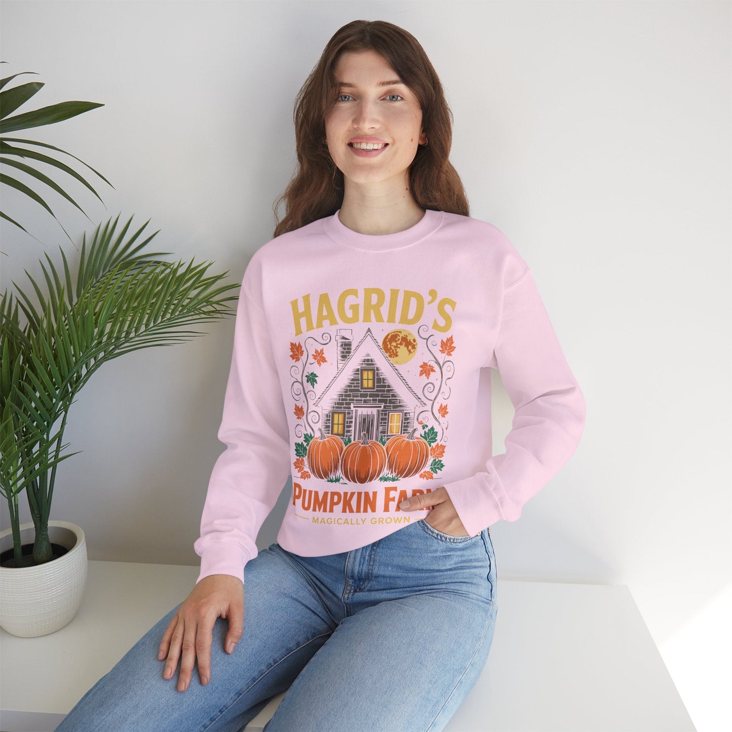 Hagrids Pumpkin Farm Spooky Season Halloween Fun Sweatshirt