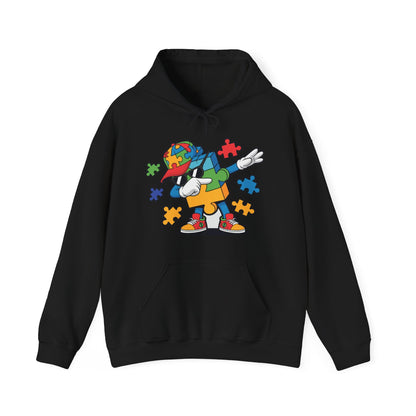 Dabbing Puzzle Autism Awareness Hoodie