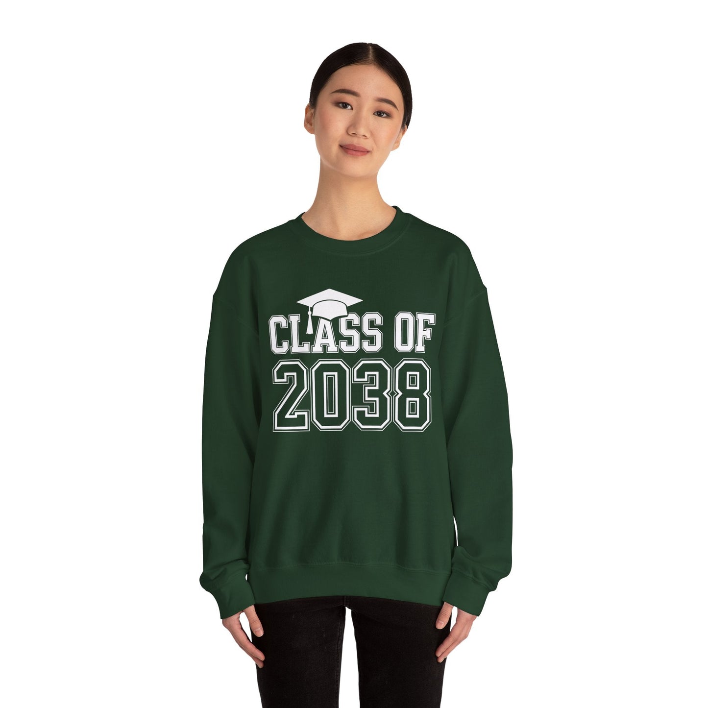 Class of 2038 Grow With Me Funny Kindergarten Back To School Sweatshirt