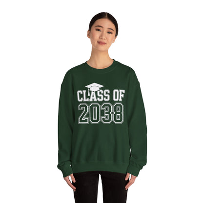 Class of 2038 Grow With Me Funny Kindergarten Back To School Sweatshirt