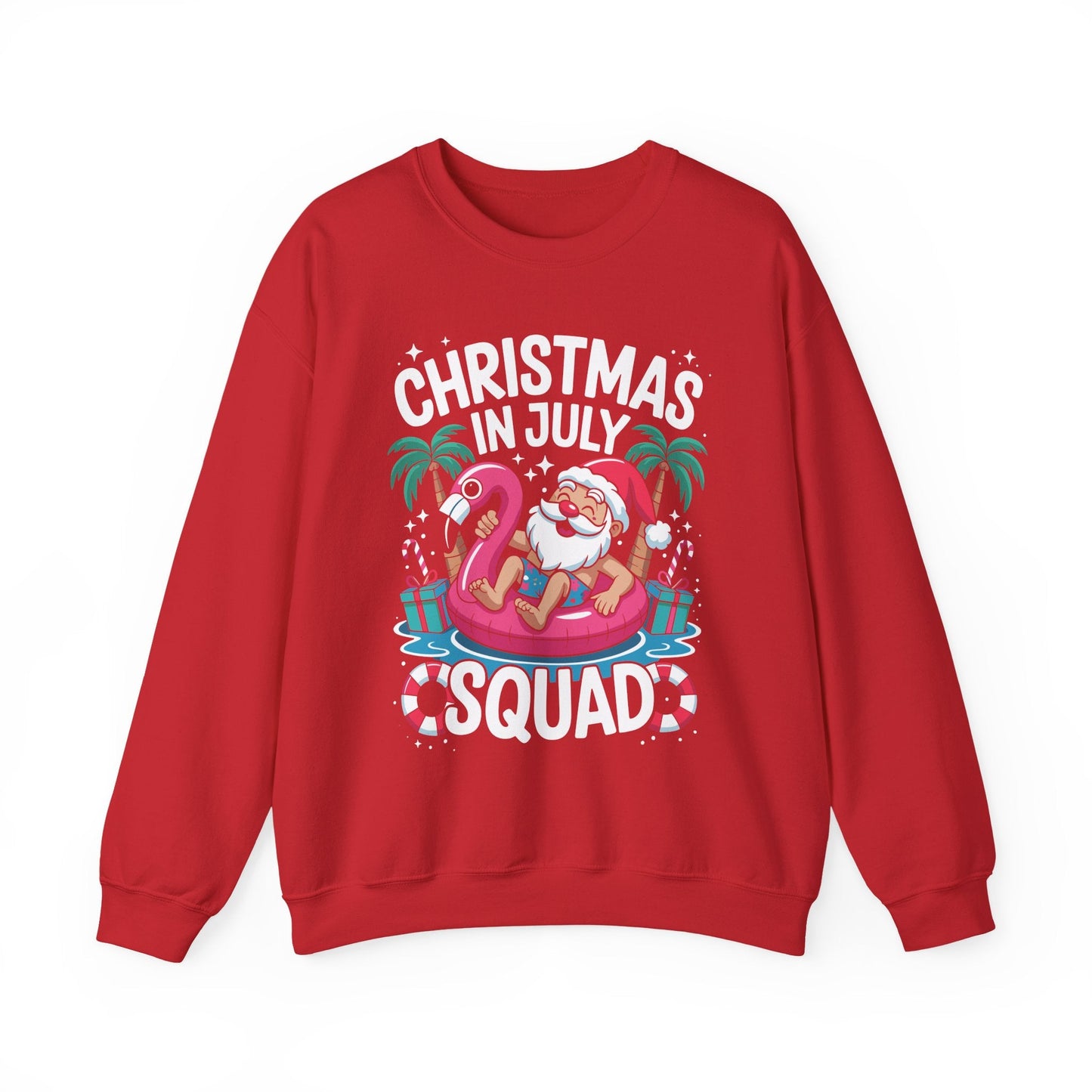 Christmas In July 2025 Squad Summer Beach Vacation Xmas Cool Sweatshirt