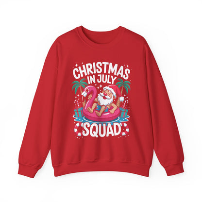 Christmas In July 2025 Squad Summer Beach Vacation Xmas Cool Sweatshirt