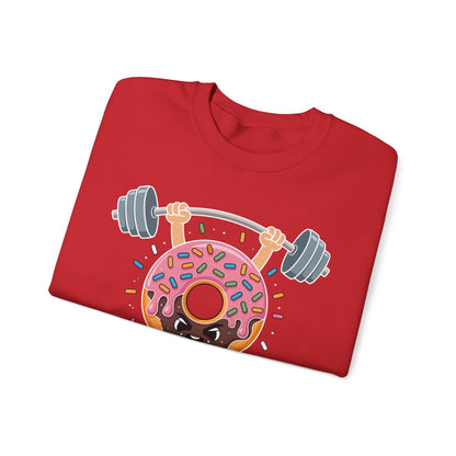 Funny Weightlifing Fitness Workout Gym Donut Lover Sweatshirt