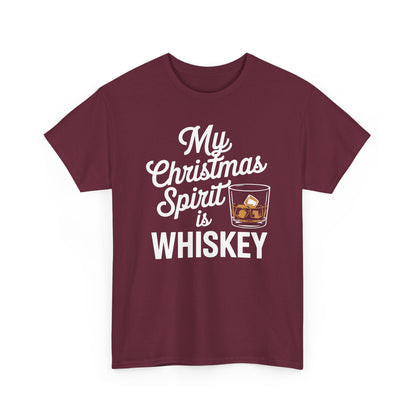 Funny Christmas Drinking Shirt Whiskey Liquor Drinker Saying T-Shirt