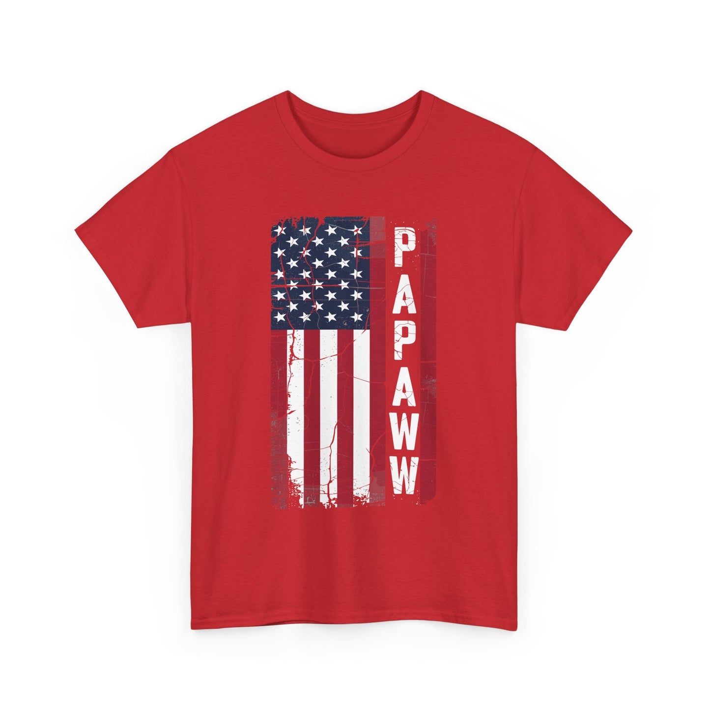 Papaw Grandpa US American Flag Shirt Grandfather Day T-Shirt