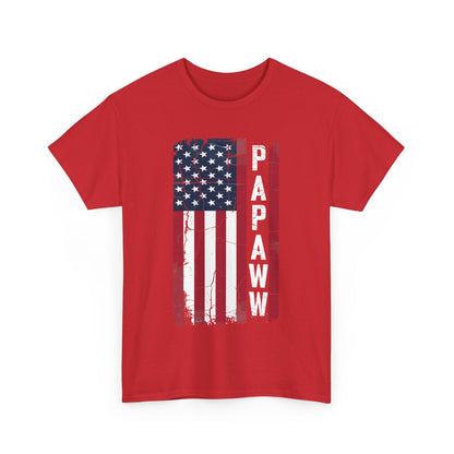 Papaw Grandpa US American Flag Shirt Grandfather Day T-Shirt