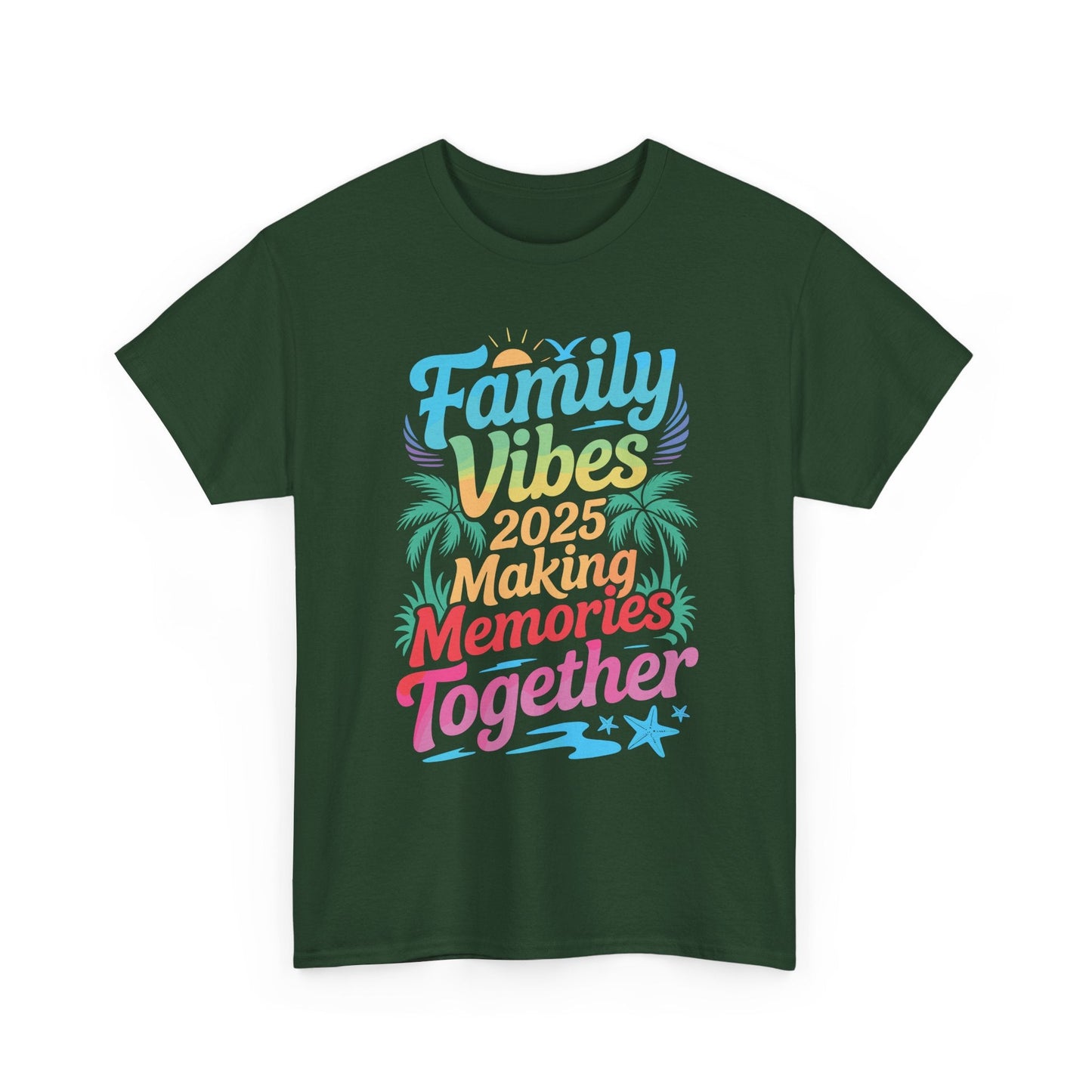 Family 2025 Vibes Family Reunion Vacation Making Memories T-Shirt