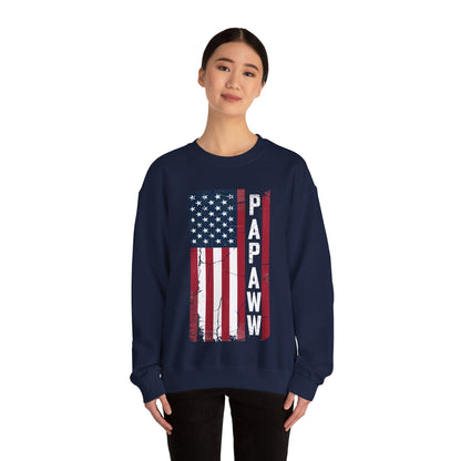 Papaw Grandpa US American Flag Shirt Grandfather Day Sweatshirt