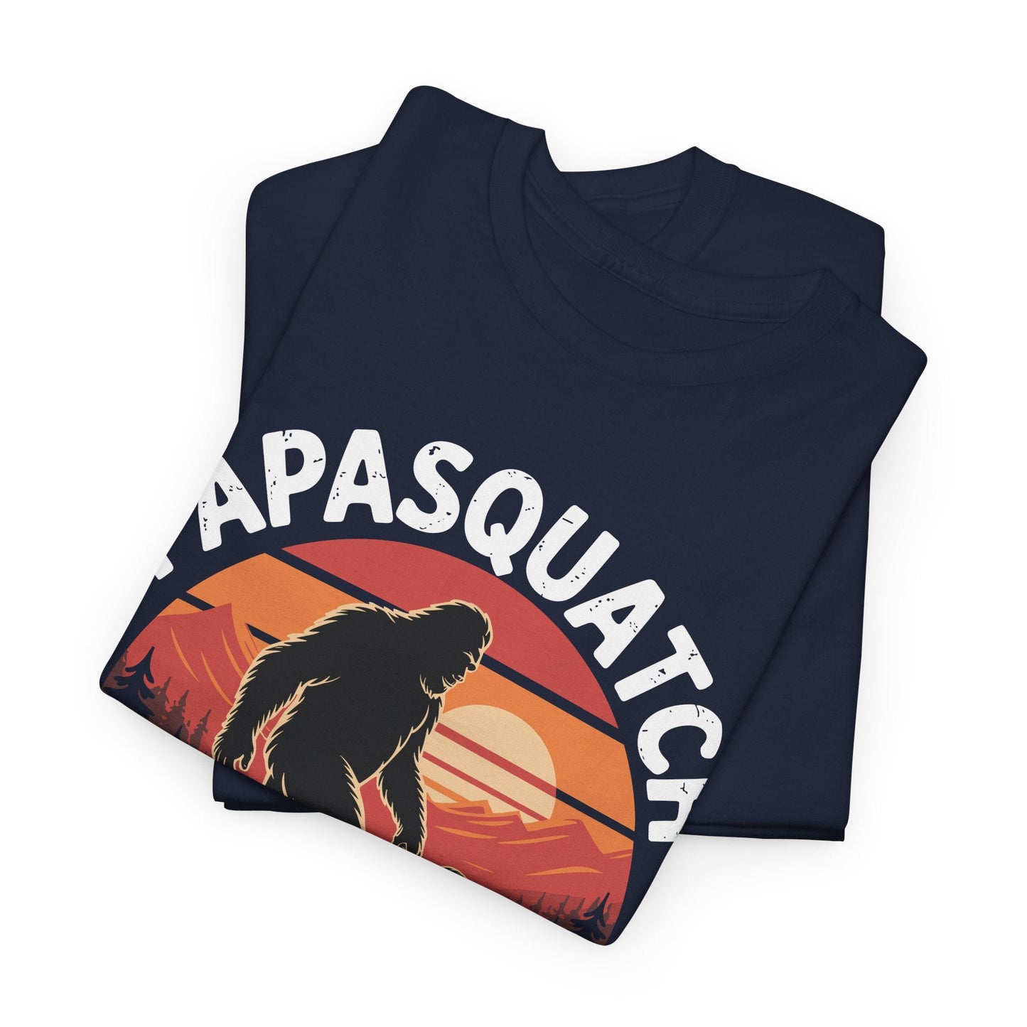 Retro Papa Squatch Like A Grandpa Funny Bigfoot Sasquatchy T-Shirt