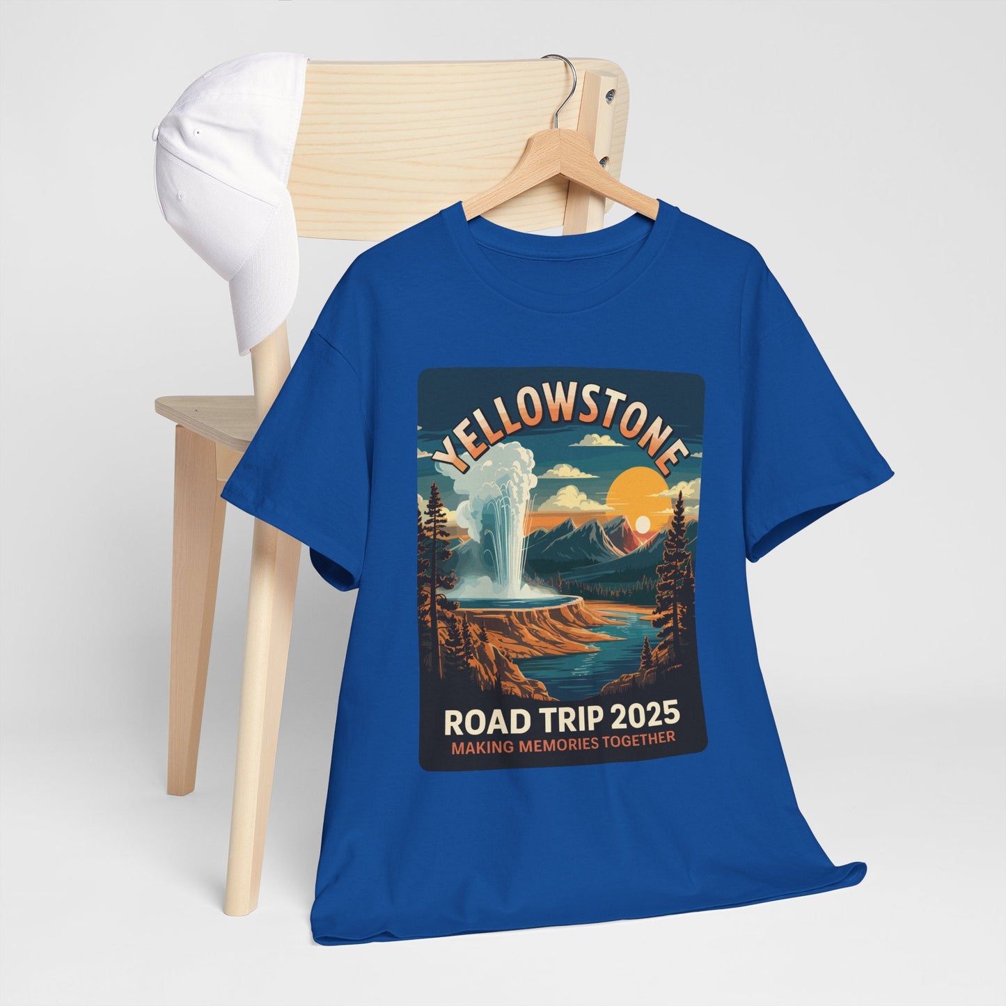 Yellowstone Family Road Trip 2025 National Park Outdoor T-Shirt