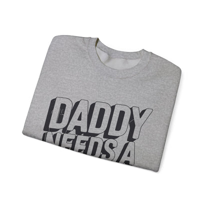 Daddy Needs A Beer Shirt Funny Men Drinking Dad Fathers Day Sweatshirt
