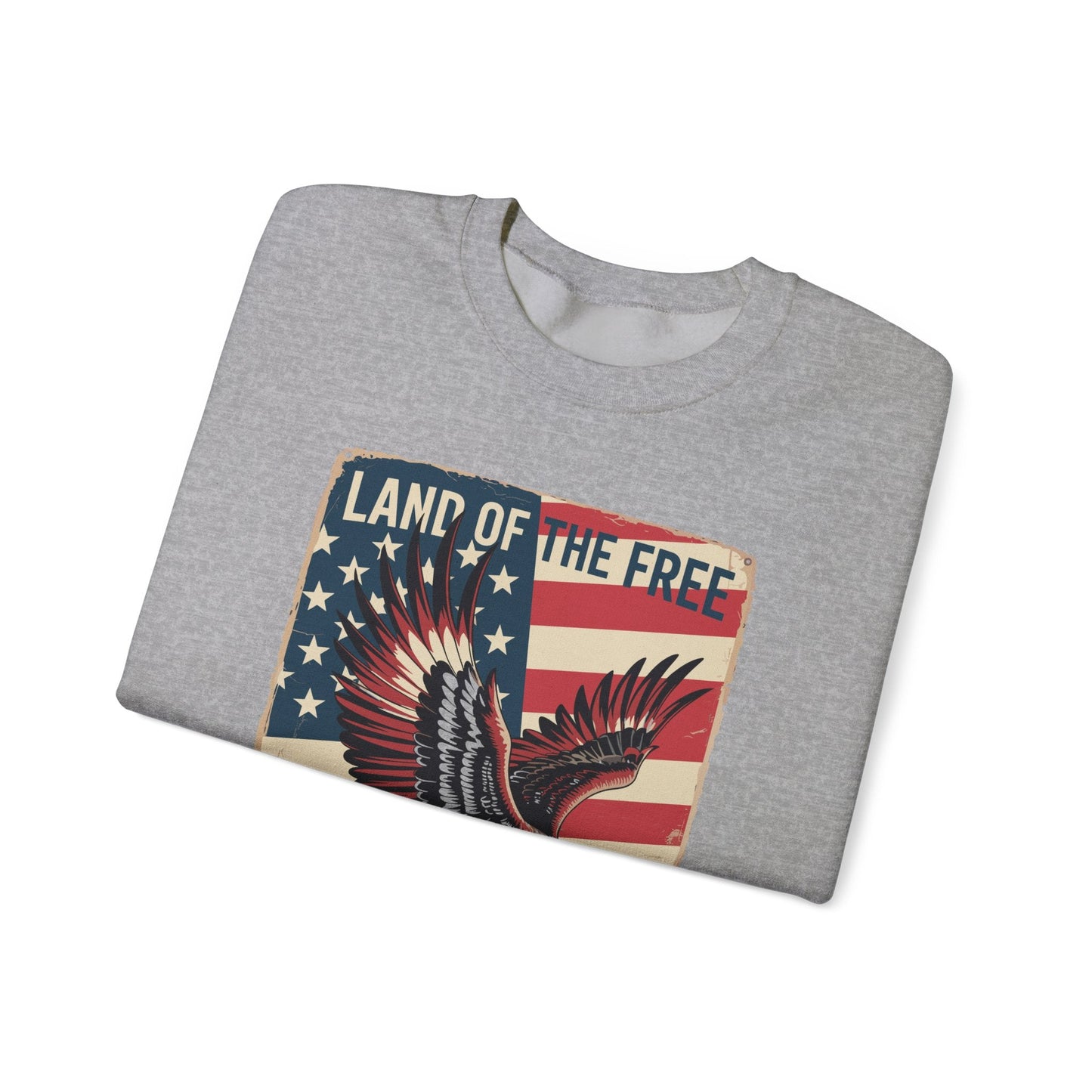 America Eagle Land of the Free Because of the Brave Sweatshirt