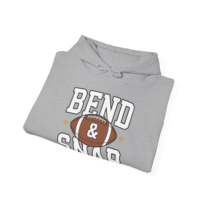 Funny Game Day Touchdown Season Cute Bend and Snap Football Hoodie