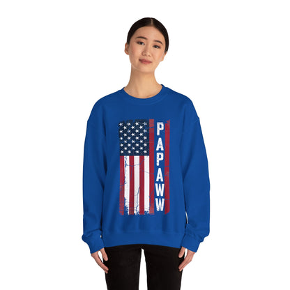 Papaw Grandpa US American Flag Shirt Grandfather Day Sweatshirt