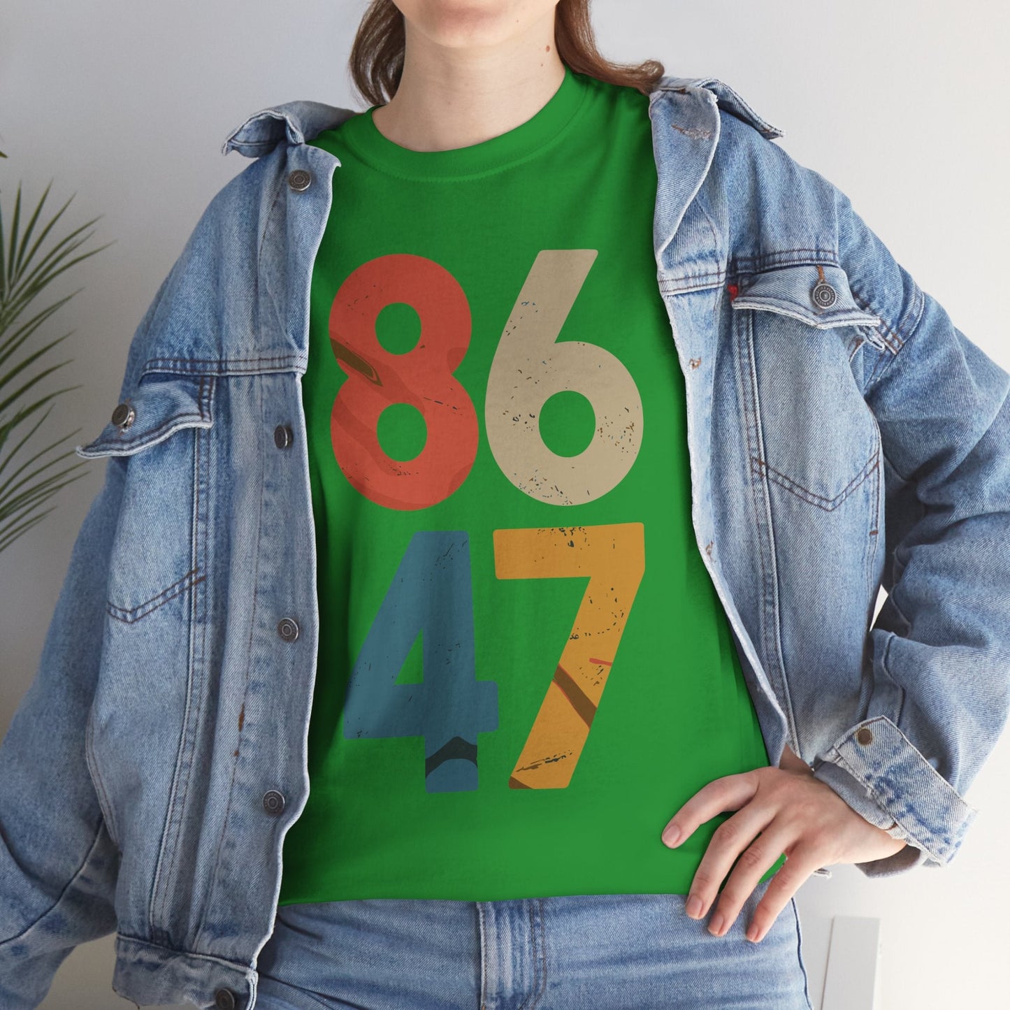 Classic Vintage 80s Style 86 47 Anti Trump T-Shirt