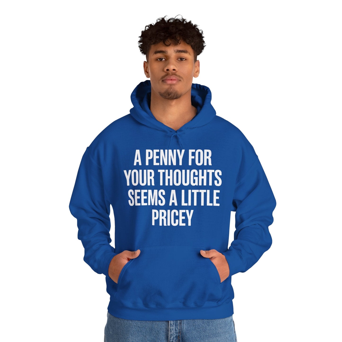 Funny Penny For Your Thoughts Sarcastic Joke Hoodie