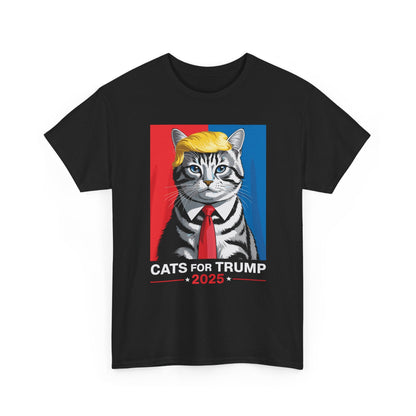 Cats For Trump 2025 Funny Tee For Vance Trump T-shirt