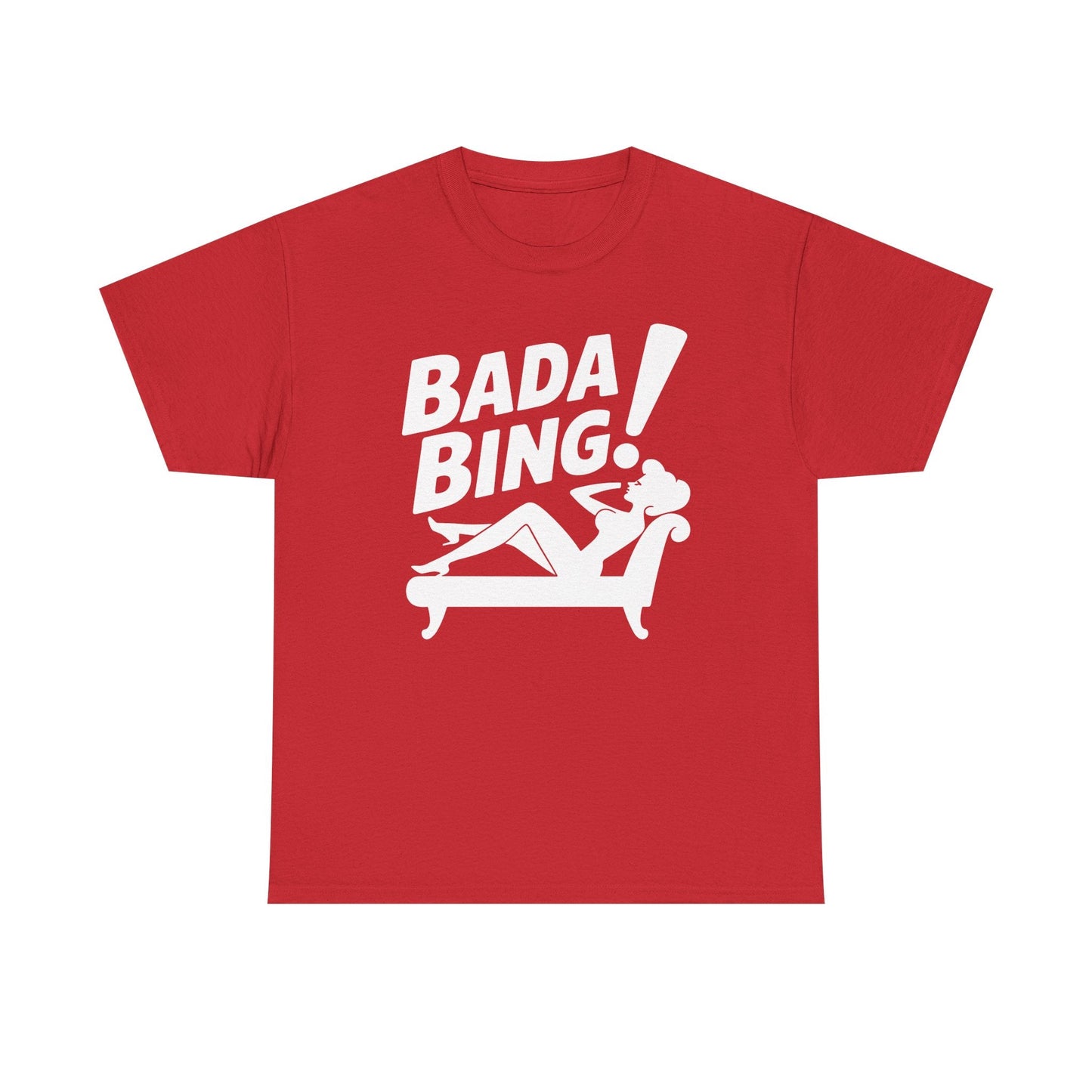 Funny Vintage Bada Sarcastic Bing Retro Sexy Girl Bada Bam T-Shirt