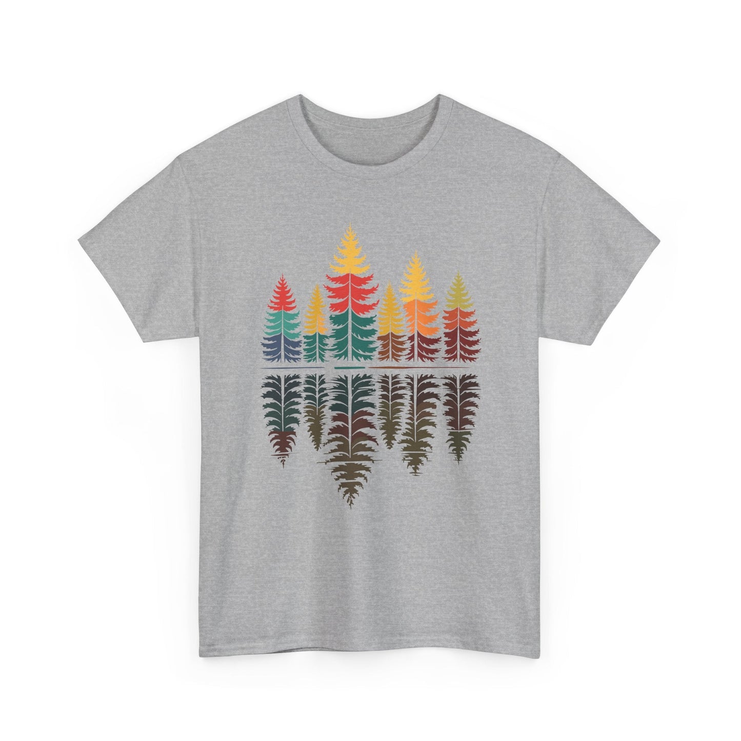 Nature Reflection Forest Trees Outdoor Wildlife T-Shirt