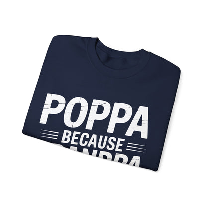 Poppa Grandpa From Grandkids Father's Day Poppa Sweatshirt