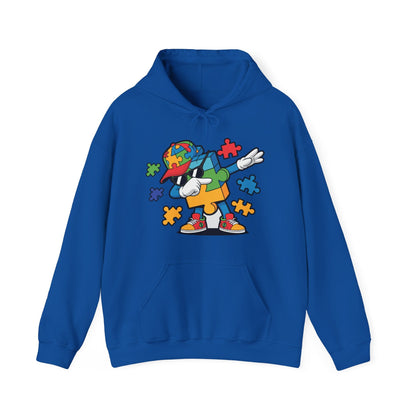 Dabbing Puzzle Autism Awareness Hoodie