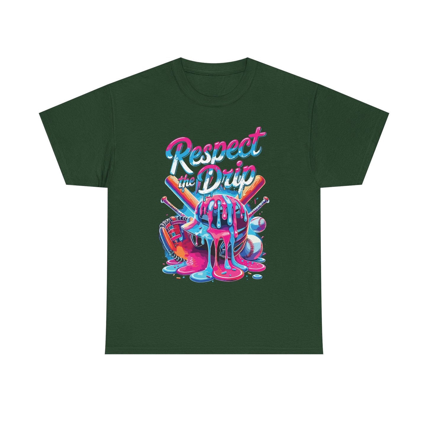Baseball Drip For Boys Ice Cream Respect The Drip Baseball T-Shirt