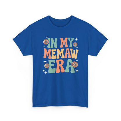 In My Memaw Era Funny Sarcastic Groovy Retro Mothers Day T-Shirt