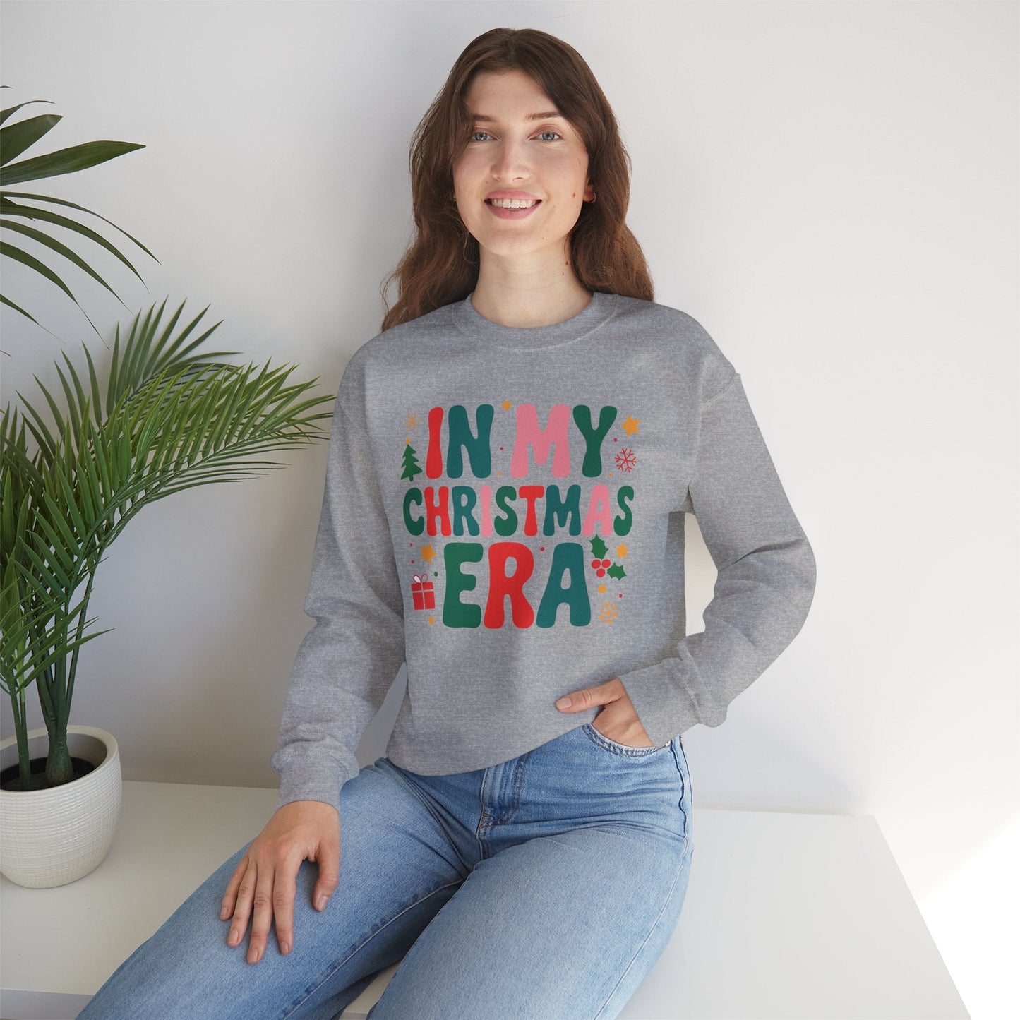 In My Christmas Era Cute Groovy Christmas Holiday Xmas Sweatshirt