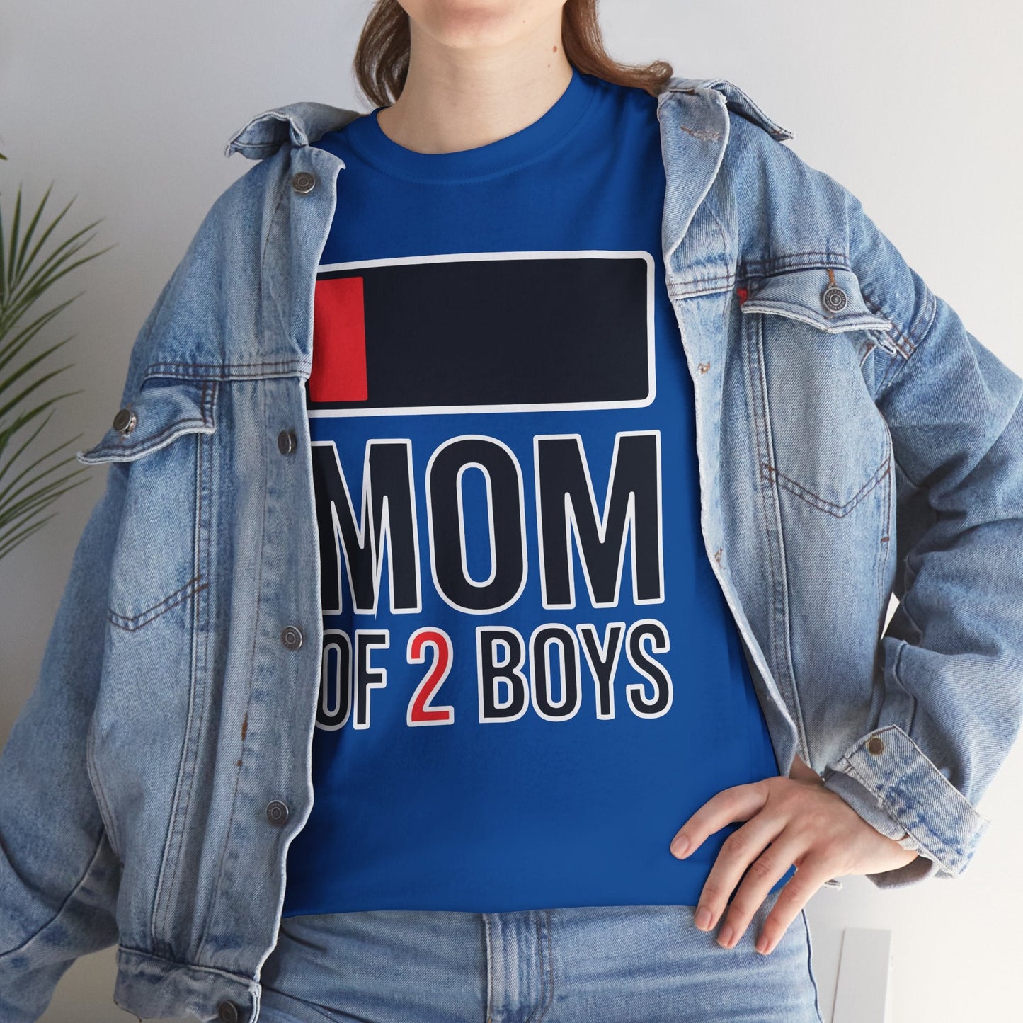 Mom of 2 Boys Gift from Son Mothers Day Birthday Women T-Shirt