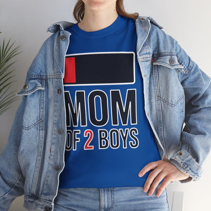 Mom of 2 Boys Gift from Son Mothers Day Birthday Women T-Shirt